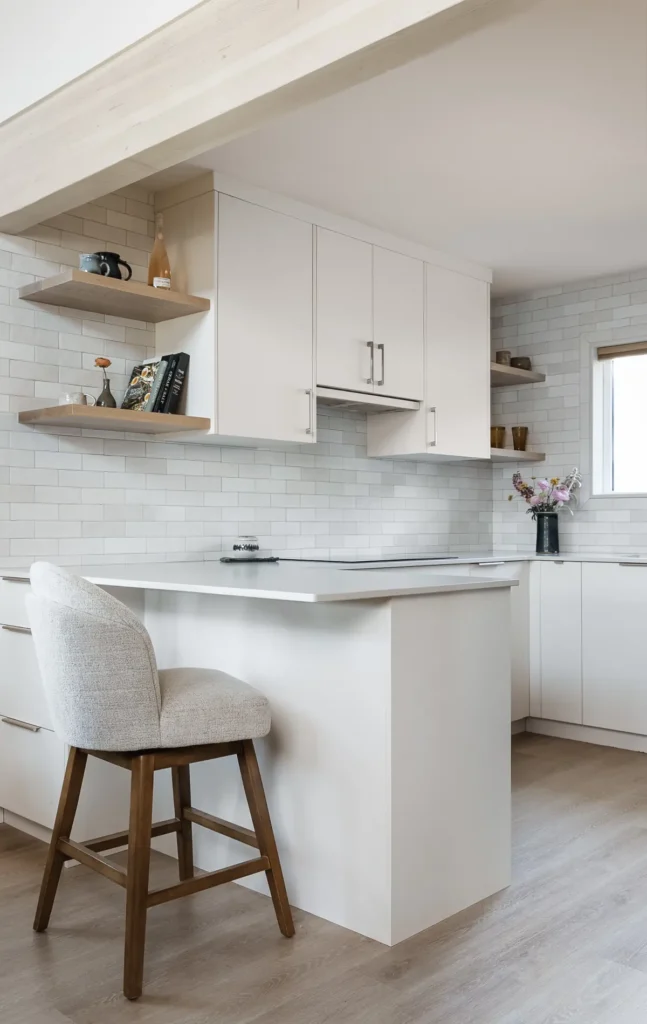 kitchen area in freshly renovated house