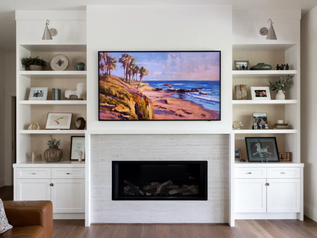 main entertainment centre in living room